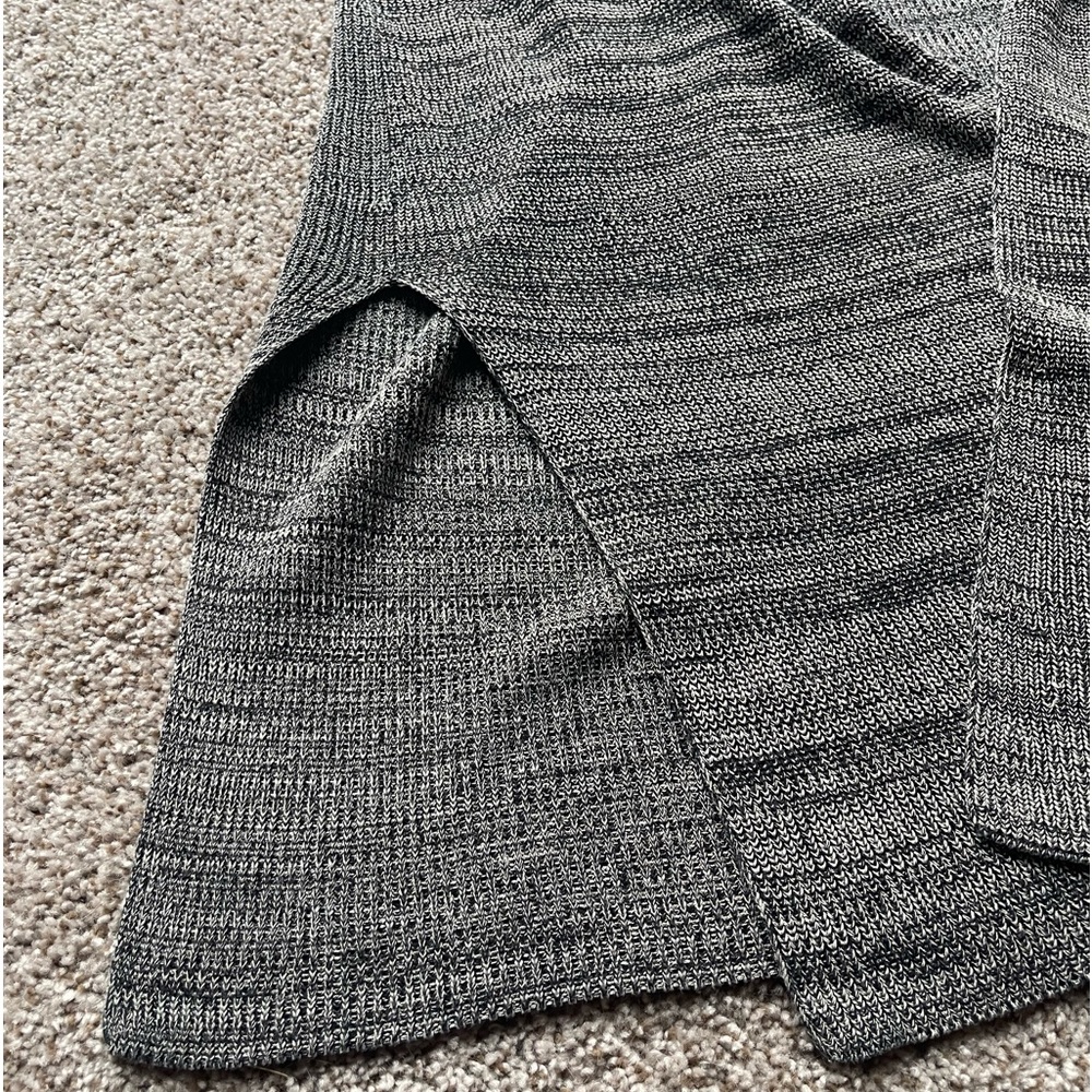 Eileen Fisher Gray Split Side Midi Open Cardigan … - image 8